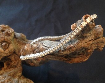 Vintage Sterling Cubic Zirconia Bracelet