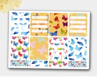Butterflies Planner Stickers, Stickers with Butterflies, ECLP