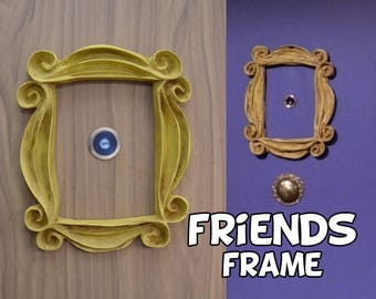 friends tv show frame peephole frame VINTAGE STYLE Friends frame series door marco friends cadre rahmen gift for her best friend gift