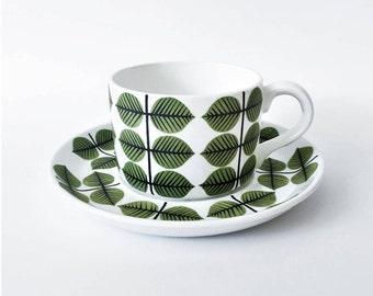 Swedish Vintage Berså Tea cup and saucer Gustavsberg // Stig Lindberg // Made in Sweden // Berså Sweden // 1960-1974 Swedish classic Retro