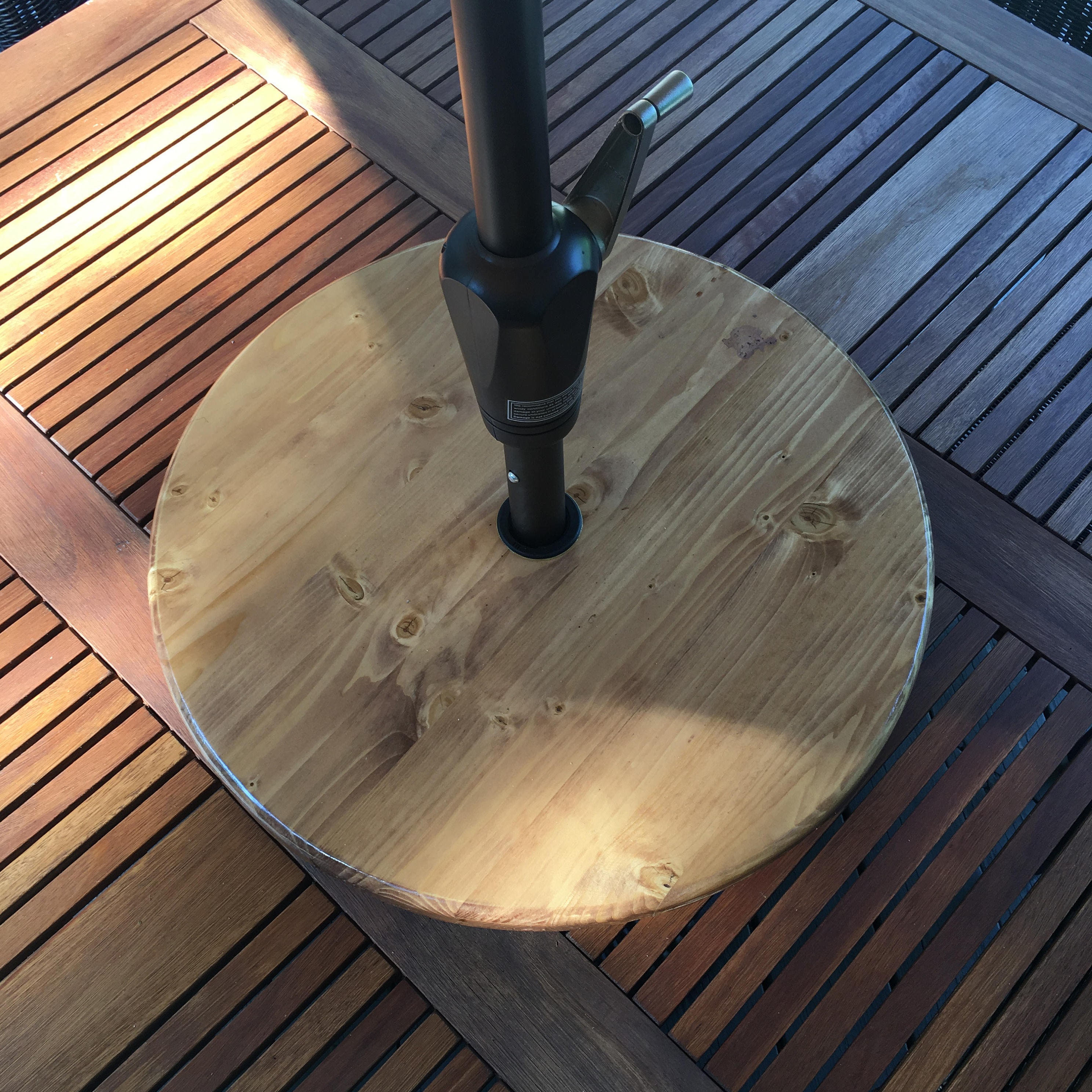 Outdoor Wood Lazy Susan for Patio Table with or Without ...