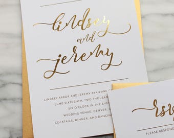 Custom Gold Foil Invitations 9