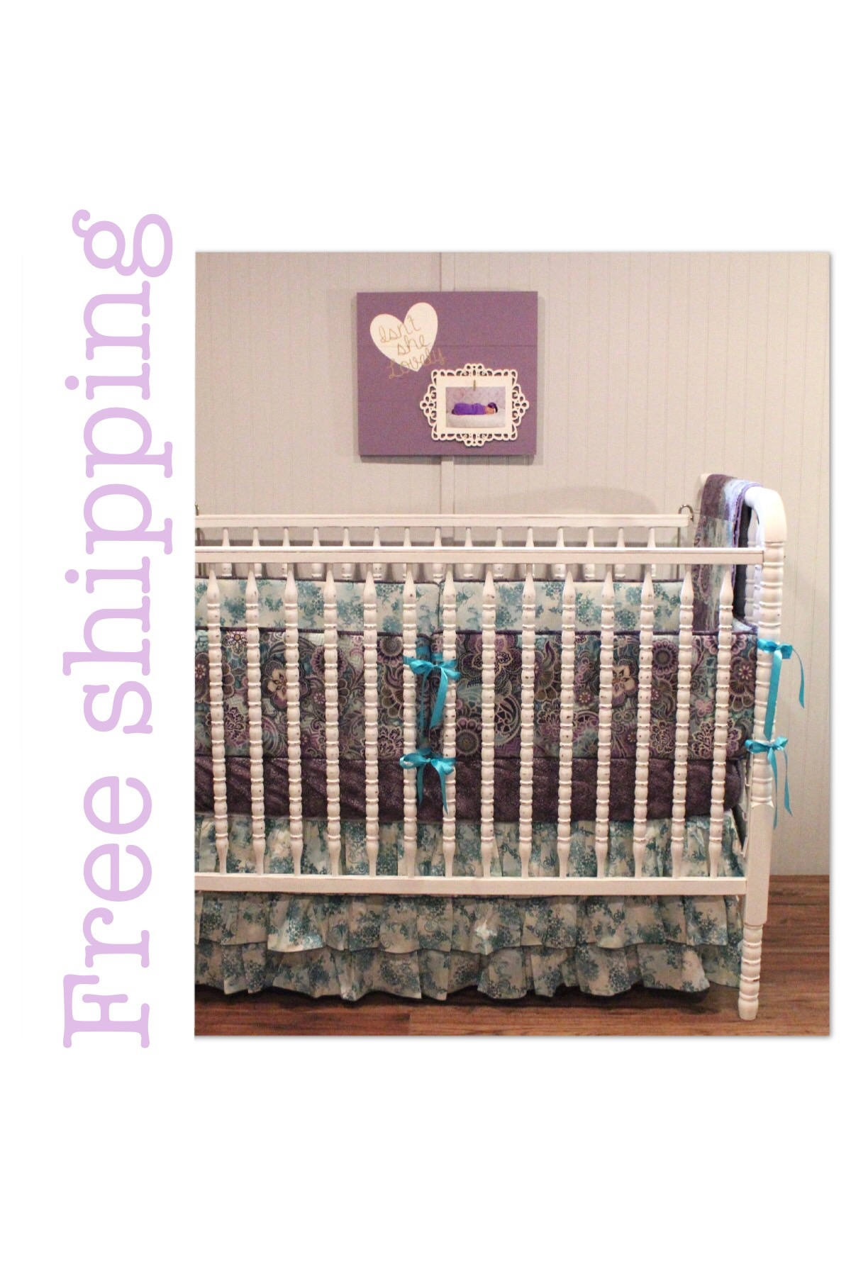 SALE Floral Crib Bedding baby girlcrib setbaby