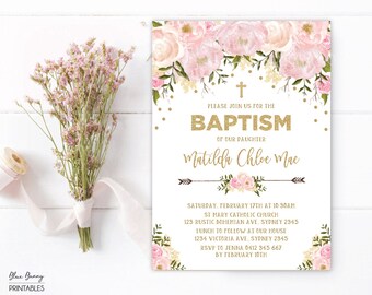 baby baptism invitation