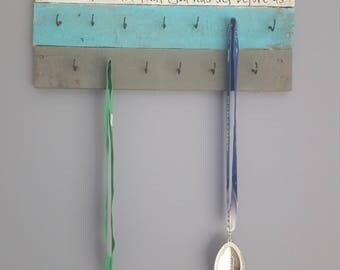 And let us run with endurance medal display, wood medal display, running medal holder