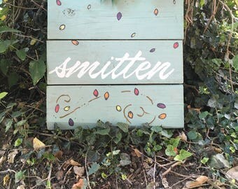 Fall Smitten Rustic Pallet Sign