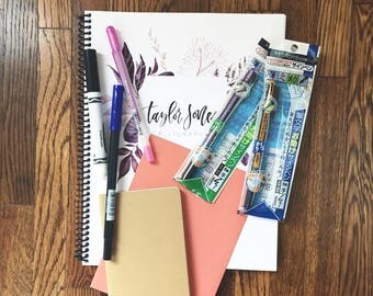 Calligraphy Kit / Hand Lettering Kit / Calligraphy Practice Sheets / Calligraphy / Calligraphy Workbook / Calligraphy Starter Kit
