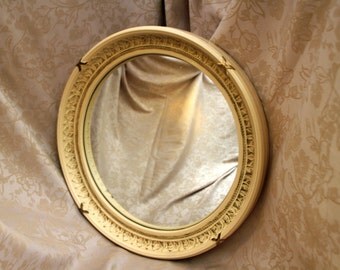 Vintage Atsonea Round Convex Mirror - 1930's-1940's