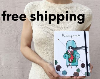 knitting notebook,knitters planner,knitting planner,knitting journal,crochet,knitting inventory,notebook for knitting,gifts for knitters,a5