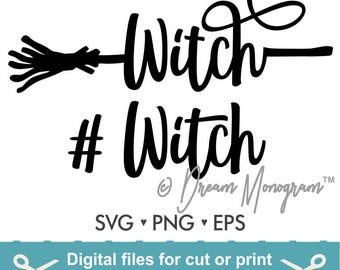 Halloween Svg / Witch Svg / # Witch Svg / Cut Files - Svg DXF Silhouette Studio Cricut