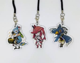 Legend of Zelda : Breath of the Wild 2' Clear Acrylic Charms (Double-Sided)