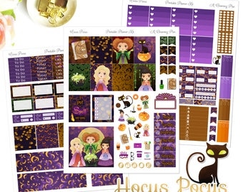Hocus Pocus - Printable Planner Stickers - Instant Download