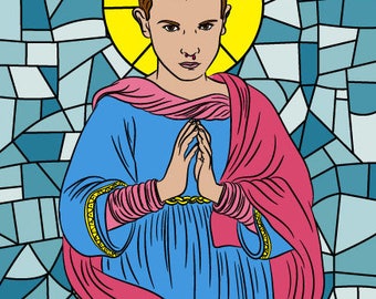 ELEVEN STRANGER THINGS, Prayer candle, Saint Eleven, friends don't lie,the upside down, stranger things gift, stranger things, cult show