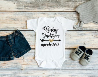 Baby announcement husband- Pregnancy announcement bodysuit - Pregnancy reveal to grandparents - Pregnancy announcement - Bodysuit - New baby
