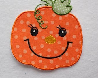 Pumpkin Patch, Halloween Pumpkin Patch, Pumpkin Applique, Embroidered Pumpkin, Iron On Patch, Halloween Appliqué, Cute Pumpkin Patch