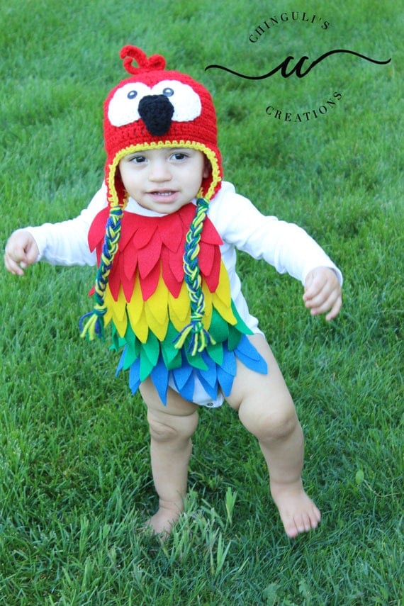 Halloween Baby Parrot costume baby Parrot outfit baby costume