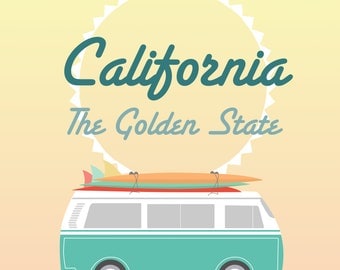 California Sticker Yellow
