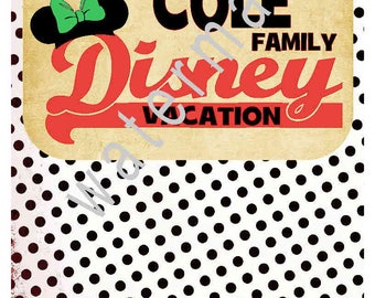Personalized svg - Disney svg - silhouette cameo cricut Family vacation shirts svg Disney iron on transfer YOUR LAST name HERE Disney vacay
