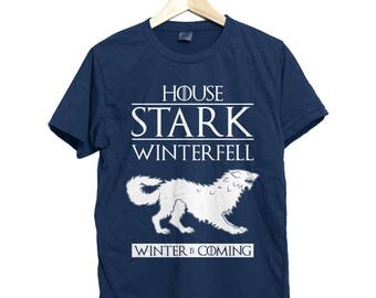 House stark winterfell, house stark shirt, winterfell shirt, winter is coming shirt, game of thrones shirt, stark shirt, jon snow shirt