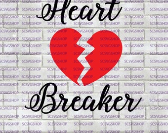 Heart breaker svg | Etsy