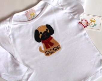 pugsly jr baby long sleeve lap T