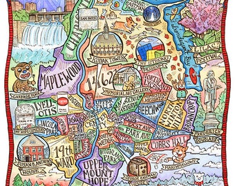 City map Rochester New York PDF