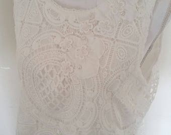 Cappucinno Bead Embellished Lace Appliques Ap 174