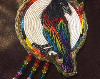 Crow beadwork | Etsy