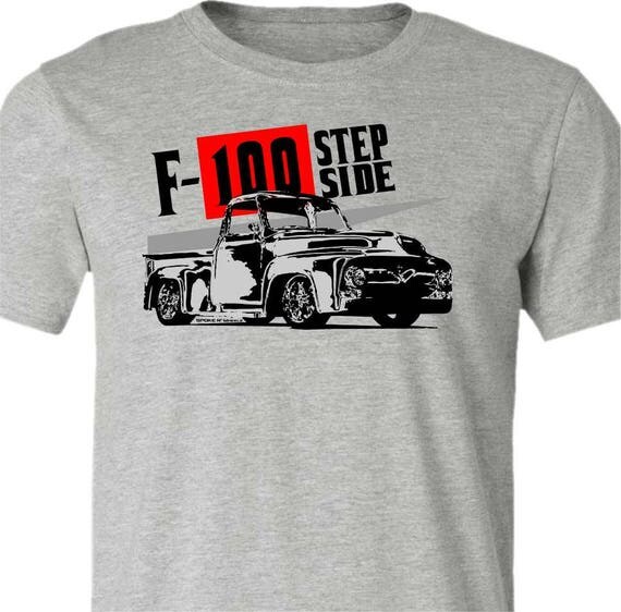 Classic Truck T-Shirt-Vintage 1956 F100-T-shirtStepsideCar