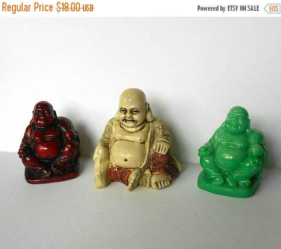 vintage resin buddha