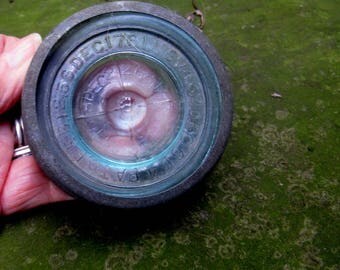 glass insert and zinc band for small mouth mason improved canning jar