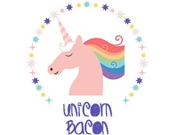 Unicorn bacon | Etsy