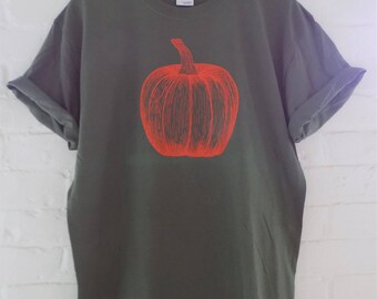 Pumpkin Shirt, Halloween Shirt, Food Shirt