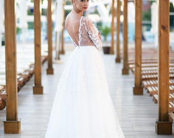 Open Back Wedding Dress Rustic Beach Summer Open Back Wedding Dress Rustic Beach Summer