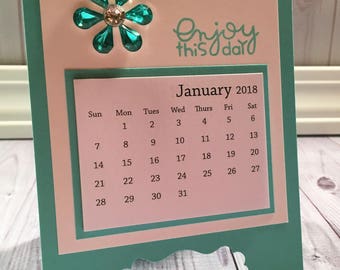 Mini desk calendar | Etsy