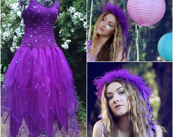 Adult Halloween PLUS SIZE Costume ~ Tulle Headpiece ~ Bachelorette Party ~ Fantasy ~ Theatre ~ Ballet and Dance Costume
