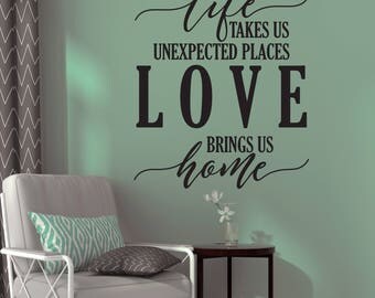 Wall Decor Words vinyl wall words | etsy Wall Decor Words vinyl wall words | etsy