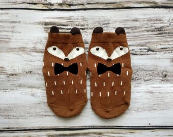 Baby Fox Socks | Wild One Socks | Wild One Birthday Outfit | Wild One Outfit | Fox Ankle Socks | Toddler Socks | Boho Outfit | Photo Prop