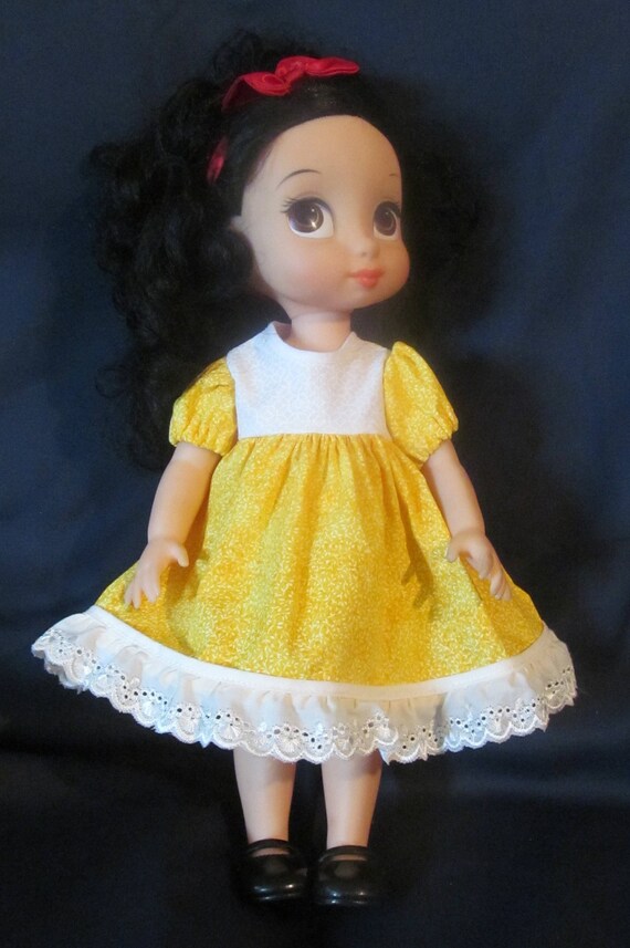 belle animator doll yellow dress