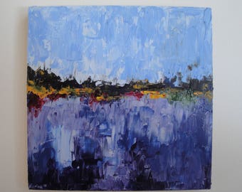 Abstract Oil Painting, Small Abstract Painting, 15x15cm 6x6 Inches Canvas