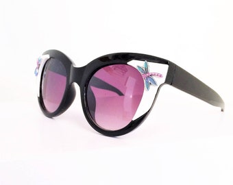 Cat eye Sunglasses, Sunglasses Dragonfly, Retro, Sexy