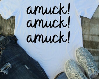 Hocus Pocus, Amuck Amuck Amuck, Funny Halloween Tee, Funny Halloween Shirt, 90's Movies, Halloween