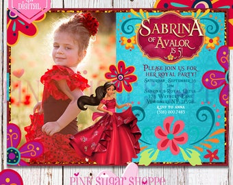 Elena of Avalor Invitation - Custom Photo Invitation - Elena of Avalor Birthday - Elena of Avalor Invite - Digital - Printable - Printed