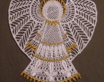 Fleur De Lis Lace Snowflakes Embroidery Design Set Machine