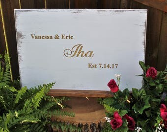 Wedding Guest Book Alternative - Wedding Guestbook - Rustic Wedding Guest Book Alternative - Wedding Guestbook Alternative Wood - Carved
