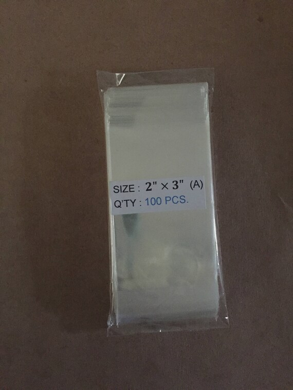 2x3 Clear Resealable Poly Bags Package of 100/Resealable Bags