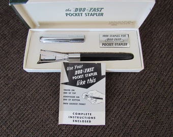Vintage Duo-Fast Pocket Stapler Like New Free Shipping