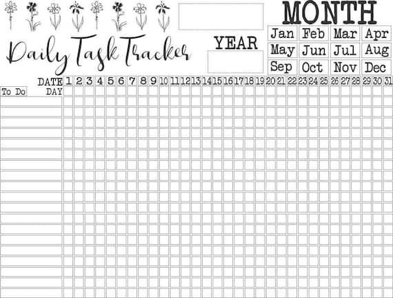 Free Printable Task Tracker