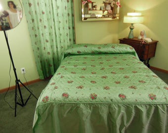 Image result for iridescent green brocade bed