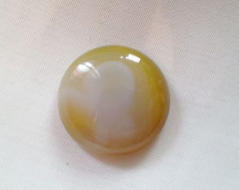 Round cabochon 20 mm-20 938 Brazil agate